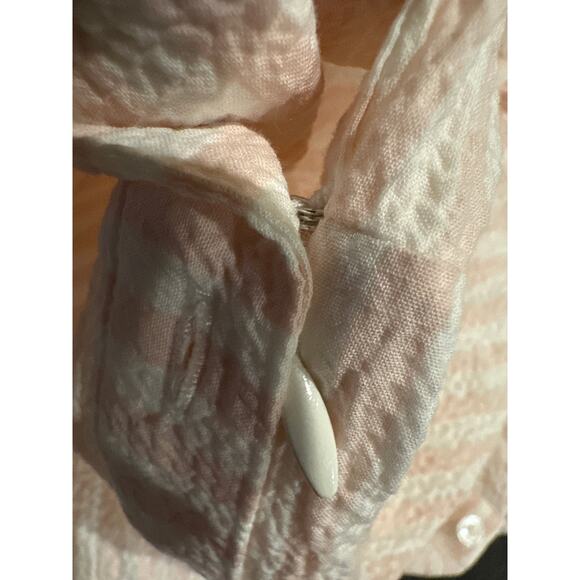 VERONICA BEARD Avella Ruffle Stripe Seersucker Mini Dress Size US 4 - Picture 7 of 13